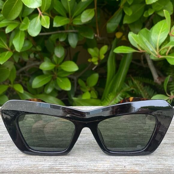 NIB Women\'s SZADE FLOREY BLACK/TORTOISE/MOSS POLARIZED SUNGLASSES Sustainable main image 7